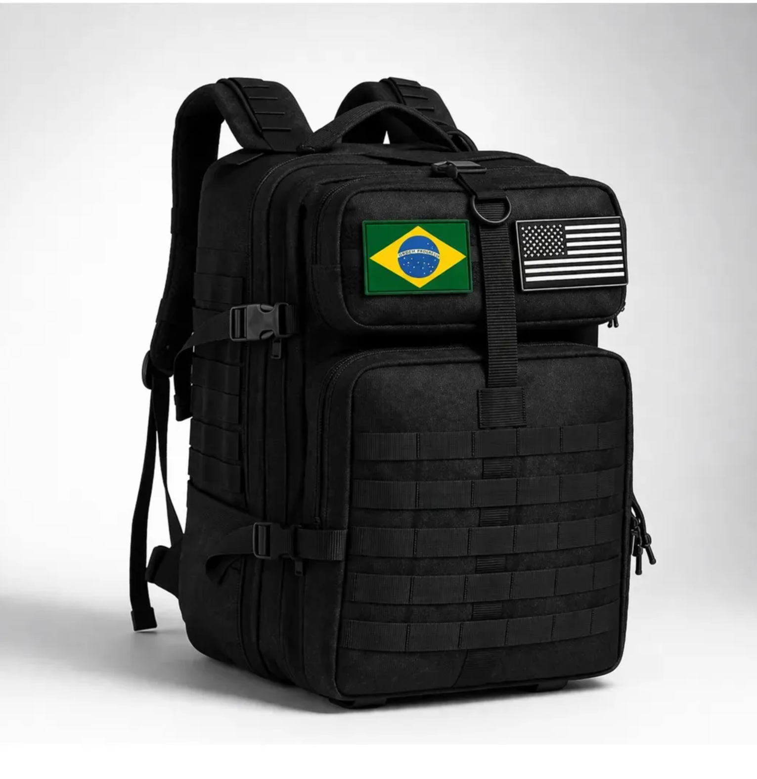 Mochila Grande Tática Militar 40 litros preta